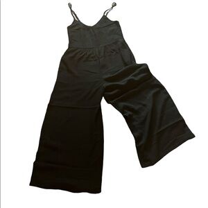Wide leg capris jumpsuit NWT